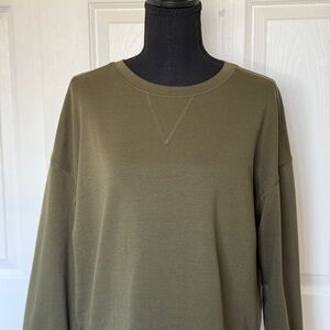 Women’s Pretty Garden Olive Sweater